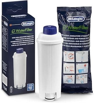 De'Longhi Water Filter, Purifier & Sweetener, Reduces Limescale, Filters Contaminants, Improves Coffee Flavor, Easy Installation, Lasts Up to 2 Months, Suitable for All Coffee Machines DLSC002 - Amazon.ae Price Tracker