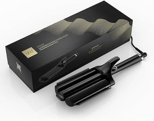 ghd Wave Triple Barrel Waver in Black - for Quick, Loose Beach Waves That Last All Day, Less Frizz, ghd Advanced Technology, No Extreme Heat Damage - for All Hair Types on Amazon.ae - Price Tracker