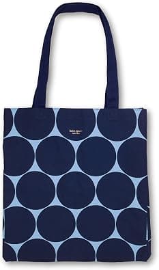 Kate Spade New York Canvas Book Tote, Large Shoulder Bag, Cute Tote for Beach or School - Best Deal Finder