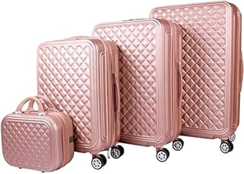 4Pcs Travel Luggage Sets, Beauty Case, Suitcase Set with Spinner Wheels, Lightweight Travel bags, Hard Shell trolley Bags (multi) on Amazon - Best Deal Finder
