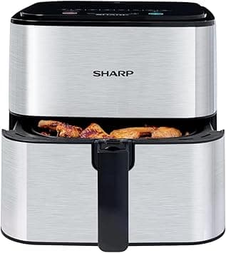 Sharp Air Fryer 1600 Watts, 7 Liters,8 Cook Menu, Non-stick coating - KF-AF70RT-S3 on Amazon.ae - Price Tracker