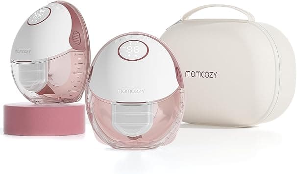 Momcozy M6 Breast Pump Hands Free Mobile Style, Wearable Breastfeeding Pump Ideal Rhythm for More Milk, DoubleFit Flange More Fit & Discreet with 3 Modes & 9 Levels, 24mm(2 Count, Cozy Red) on Amazon.ae - Price Tracker