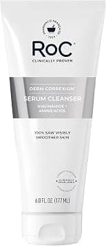 RoC Retinol Correxion Deep Wrinkle Serum Facial Cleanser with Niacinamide for Anti-Aging and Fine Lines, Long-Wear Makeup Remover, Fragrance Free Skin Care, 6.0 fl oz on Amazon.ae - Price Tracker