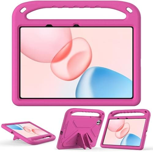 SKEIDO Cover for Honor Pad 10 12.1 Inch Released 2025 Tablet Case for Kids - Durable Lightweight EVA Shockproof Protective Handle Stand Cover Compatible with Honor Pad 10 12.1"(2025) (Rose Red) on Amazon.ae - Price Tracker