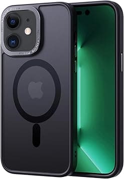 Magnetic Case Compatible with iPhone 11,Translucent Matte Back Non-slip Phone Cover Protective Shockproof,Black على Amazon.ae - متتبع الأسعار