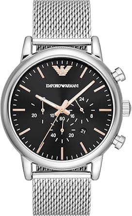 Emporio Armani Men's Chronograph, Stainless Steel Watch, 46mm case size on Amazon.ae - Price Tracker