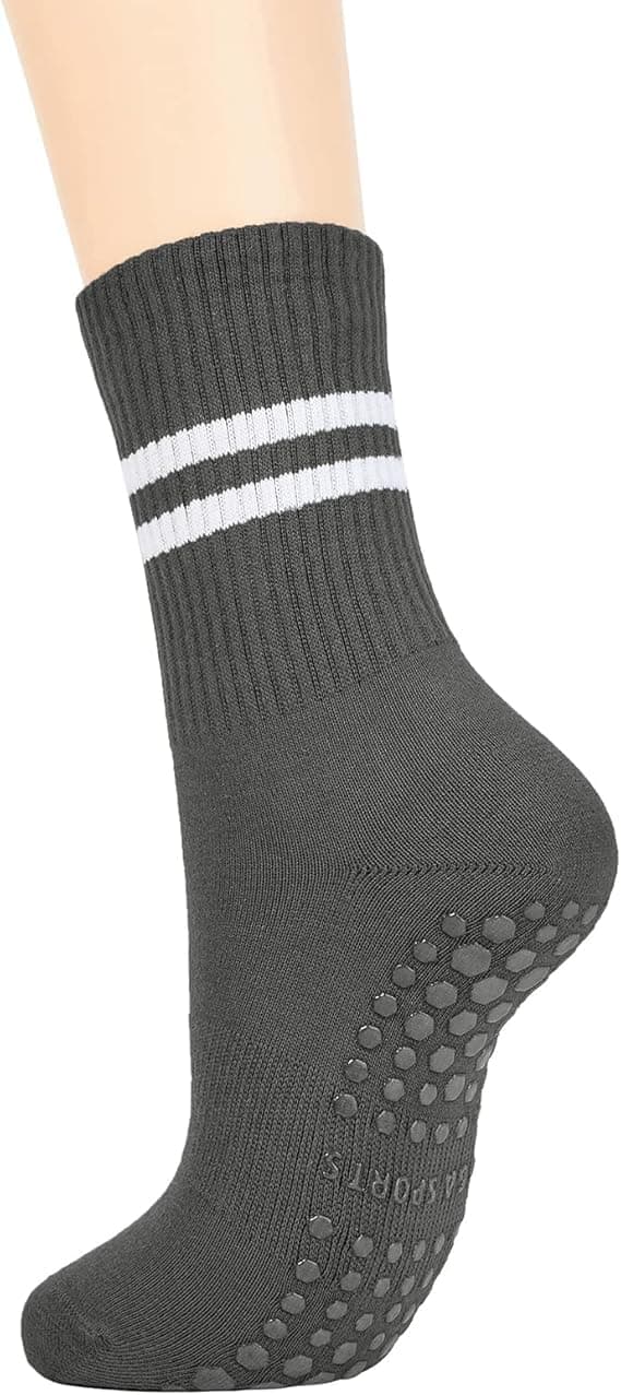 3 Pairs Sticky Grip Pilates Yoga Socks for Women Non-Slip Reformer, Barre, Ballet Dance Workout with Anti-Skid Soles (Extra Traction) on Amazon.ae - Price Tracker