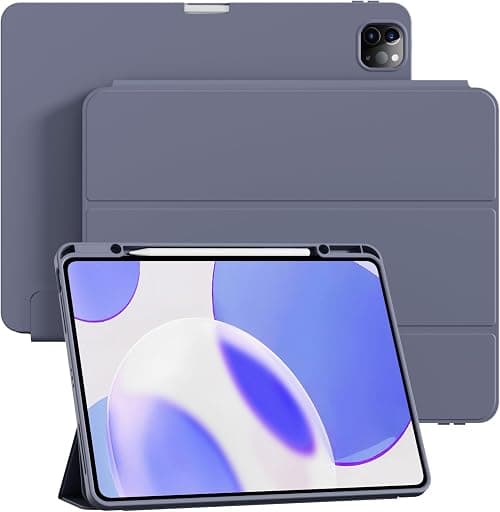 Case for iPad Pro 12.9 Inches 2022 2021 2020 with Pencil Holder for Charging, Precise Fit Camera Protection Auto Wake/Sleep, Soft TPU Case for iPad Pro 12.9 6th/5th/4th Generation, Violet on Amazon.ae - Price Tracker