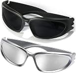 AIEYEZO Square Aviator Sunglasses for Men Women Fashion Vintage Diamond Cutting Lens Classic Military Pilot Gradient Shades - Best Deal Finder
