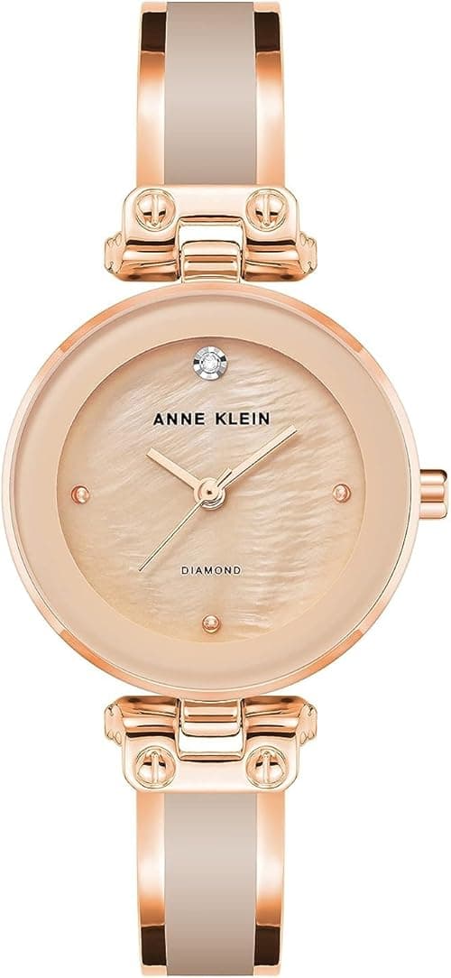Anne Klein Women's Genuine Diamond Dial Bangle Watch on Amazon.ae - Price Tracker