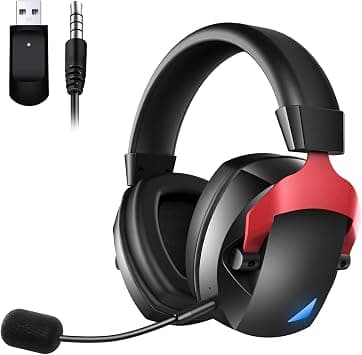 MOTIM Gaming Headset,Reduce Noise Earphones Computer Earphones with Microphone (Red) on Amazon - Best Deal Finder