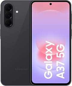 Samsung Galaxy A37 5G Android Smartphone, 256GB Storage, 8GB RAM, Awesome Charcoal, 6x OS Upgrades, Large Display, 50MP Camera, Long Battery Life (KSA Version) - متتبع أسعار Amazon.sa