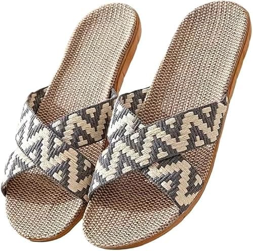 Casual Flats for Women Sandals Women Flats Summer Beach Slides Flat Shoes for Women Beach Slippers for women flip flop on Amazon.ae - Price Tracker