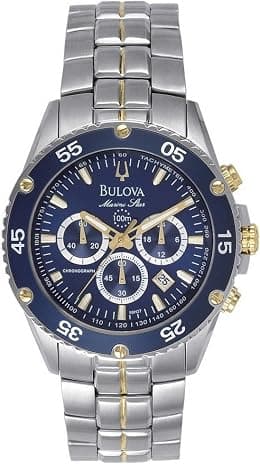 Bulova Men's Marine Star 6-Hand Chronograph Watch, Tachymeter Luminous Hands, 100M Water Resistant - Best Deal Finder