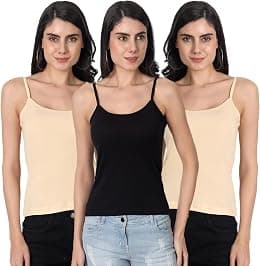 Aimly Women Camisole-1001-p3 Cami Shirt (pack of 3) - Best Deal Finder