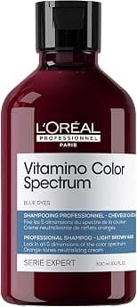 L'Oréal Professionnel Paris Vitamino Color Spectrum Blue Shampoo - Neutralizes Orange Tones, Enhances Shine & Vibrancy, Maintains Day 1 Color Vibrancy, Hydrates & Strengthens Light Brown Hair 300ml - Best Deal Finder