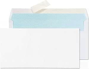 MARKQ White Envelopes, 4” x 9" Peel & Seal Mailing Envelope for Posting Home Office and Ecommerce 80gsm, pack of 50 on Amazon.ae - Price Tracker