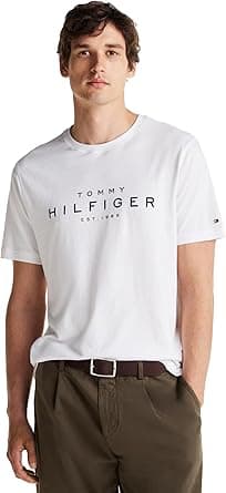 Tommy Hilfiger mens Short Sleeve Cotton Graphic T-shirts With Printed Logo, Also Available in Big & Tall Short Sleeve Cotton Graphic T-shirts With Printed Logo, Also Available in Big & Tall on Amazon.ae - Price Tracker
