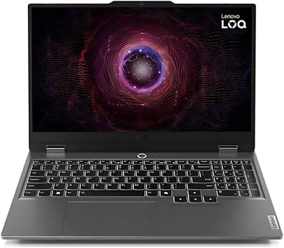 Lenovo LOQ 15ARP9 Gaming Laptop with LA1 AI Chip, 15.6” FHD (1920x1080) 144Hz, AMD Ryzen 5 7235HS, 12GB DDR5 RAM, 512GB SSD, NVDIA RTX 3050 6GB, White Backlit, English, Win11, Luna Grey (US Version) على Amazon.ae - متتبع الأسعار