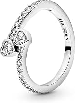 Pandora - Pandora Ring Silber Zirkon Herzen - Best Deal Finder