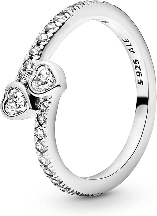 Pandora - Pandora Ring Silber Zirkon Herzen on Amazon.ae - Price Tracker