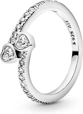 Pandora Two Sparkling Hearts ring on Amazon.ae - Price Tracker
