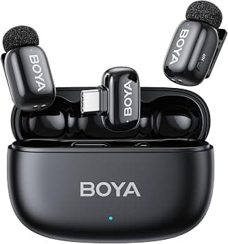 Boya mini 2 Wireless Lavalier Microphone for iPhone15/16/17 Android USB-C Plug, 2 Ultra Mini Mic with Noise Reduction, AI Voice Change, Lapel Microphone for Vlogging TikTok YouTube Content Creators on Amazon.ae - Price Tracker