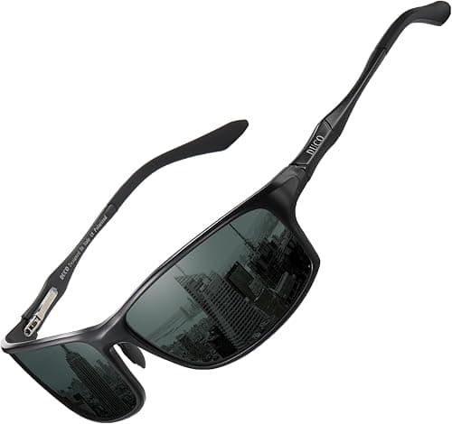 DUCO Polarized Sunglasses for Men 100% UV400 Protection Metal Frame Driving Men's Sun Glasses 8201 على أمازون - دليلك لأفضل العروض
