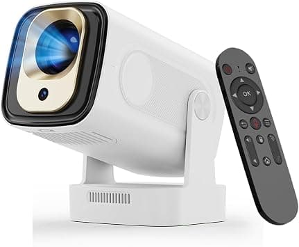 Mini Smart Projector 4K Support 1080P Auto Focus Projector, Auto Keystone Correction Android Home Cinema Smart Projector with WiFi6 BT5.4, 180°Rotate Portable Projector, 2025 New Video Projector on Amazon.ae - Price Tracker
