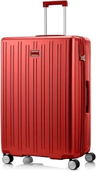 American Tourister Reggio Suitcase V2, Check-In Size 78 cm / 29 inch, 4 Spinner Wheels, Hard Top, Polycarbonate, Red|TSA Lock|Aluminum Handle|Expandable|Divider Pad - 3 Years International Warranty على Amazon.ae - متتبع الأسعار