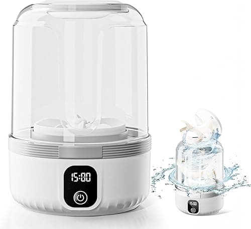 Underwear Washer, Upgrade Mini Portable Washing Machine Rechargeable Underwear Washing Machine Deep Cleans Small Clothes for Apartment, Dorm, RV, Travel & Hotel Use on Amazon.ae - Price Tracker