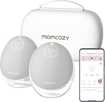 Momcozy Mobile Flow Breast Pump Hands Free, M9 App Discreet Control with Personalized Multi-Modes & 15 Levels, Independent Breastmilk Storage, Wearable Breast Pump M9 24mm, 2 Pack Gray on Amazon.ae - Price Tracker