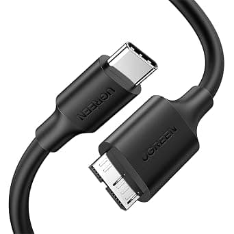 UGREEN USB C Hard Drive Cable 0.25M, Micro USB B to Type C for HDD, SSD | For ssd external hard drive,For micro USB 3.0 devices,5Gbps Super-speed data transfer,Durable&Tangle-Free on Amazon.ae - Price Tracker