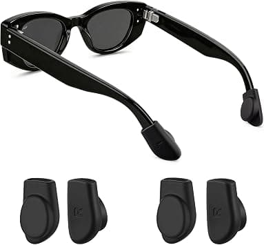 2 Pairs Sunglasses Ear Grips, Black Silicone Anti-Slip Ear Cushion Retainers for Ray-Ban Meta Wayfarer/Skyler/Headliner Gen 2 Smart Glasses Accessories, Comfort Secure Eyeglasses Retainer Ears Cushion on Amazon.ae - Price Tracker