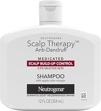 Neutrogena Scalp Therapy Anti-Dandruff Shampoo for Scalp Build-up Control, 2.5% salicylic acid, with Apple Cider Vinegar Fragrance, 12 fl oz - Amazon.ae Price Tracker