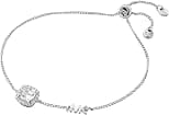 Michael Kors Women's sterling silver bracelet with cubic zirconia, One Size - Best Deal Finder