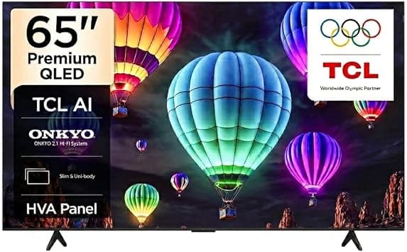 TCL 65T69D Google Television 65 Inch T69D QLED 4K Smart TV (2026 Model) with Colorful Quantum Crystal HDR 10+, Superior Picture Quality, OAiPQ Processor, Dolby Vision + Atmos, DTS Virtual:X - Black on Amazon.ae - Price Tracker