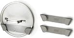 Joseph Joseph Duo - Set of 3 Pot and Pan Lid Holders, Self Adhesive Wall Mount Storage Organiser, Suitable for Lids Up to 24 cm, 3M VHB Tape Included, Grey - Best Deal Finder