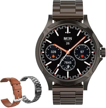 TCH Calling Smart Watch HD2 3D Hero 2 for Men 1.43 Amoled Display, Bluetooth Call, 180 Sports Modes, Heart Rate, Sleep Monitor, SpO2, IP68 Waterproof, 10-Day Battery, For Android/IOS (Gray) - Best Deal Finder