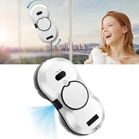 MAKINGTEC Robotic Vacuum Cleaner, Window Cleaner Robot, Multi-Surface Cleaning, Edge Cleaning, Automatic Water Spray, Glass, Tiles, Mirrors on Amazon.ae - Price Tracker