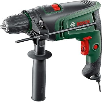 Bosch Home and Garden UniversalImpact 730 Electric Hammer Drill (Precision Drilling in Masonry, Wood and Steel; 730 Watt Motor; in Carrying Case) Green - متتبع أسعار Amazon.sa