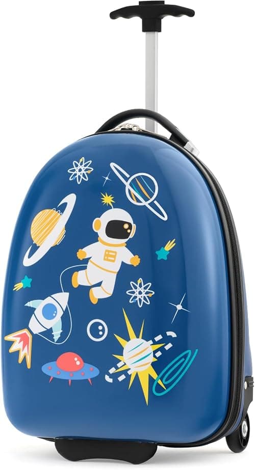 HONEY JOY Kids Luggage, 12” Children Hardshell Backpack & 16” Toddler Travel Rolling Suitcase, 2 Pcs Lightweight Carry On Luggage Set, Kids Luggage with Wheels for Girls & Boys on Amazon.ae - Price Tracker