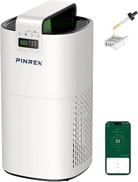 PINREK 9933S Smart Air Purifier with App, CADR 400 m³/h for Large Rooms (100㎡), H13 HEPA Filter for Dust Bakhour Smoking Allergies, Aromatherapy Diffuser, 24dB Sleep Mode – for Home Bedroom Office on Amazon.ae - Price Tracker