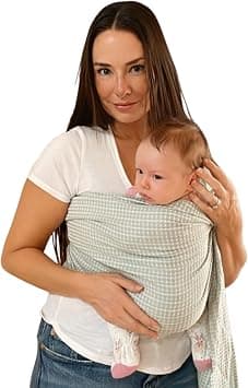 Hip Baby Wrap Ring Sling Baby Carrier for Infants and Toddlers (Kiwi Honeycomb) على Amazon.ae - متتبع الأسعار