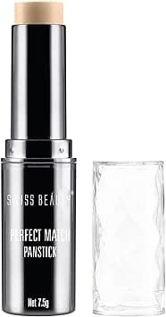 Swiss Beauty Perfect Match Panstick Foundation | Lightweight, Full Coverage Foundation With Natural And Dewy Finish For Face Makeup| Easy To Apply With Hand Stick Applicator | Shade-01, 7.5Gm | on Amazon.ae - Price Tracker