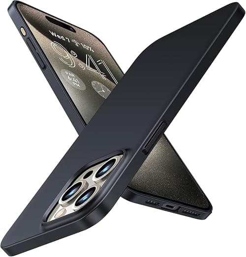 RUNGOS Slim Fit for iPhone 16 Pro Case [Ultra Thin as No Case on] [Matte Skin Feel] [Anti-Slip & Sweat-proof] Protective Cover for iPhone 16 Pro Phone Case 6.3'' 2024, Black on Amazon.ae - Price Tracker