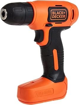 Black & Decker 7.2V Li-Ion Cordless Electric Compact Drill Driver For Screwdriving & Fastening with 7 Pieces Screwdriver Bitset, Orange/Black - BDCD8MEA1-B5,2 years warranty على Amazon.ae - متتبع الأسعار