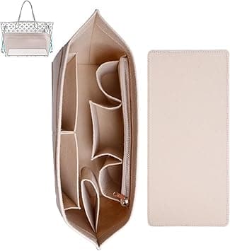 X spring Purse Organizer Insert, Fits Speedy and Neverfull Onthego, Super Lightweight Felt Material Large Tote Insert, Beige Tote Bag Organizer Insert for Handbags and Tote Felt Bag (Medium) on Amazon.ae - Price Tracker
