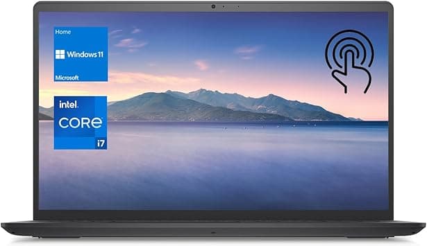 DELL Inspiron 3520 15.6" Touchscreen i7 Laptop, 15.6" FHD Touchscreen, Intel Core i7-1255U, 16GB RAM, 1TB SSD, Numeric Keypad, Webcam, SD Card Reader, HDMI, Wi-Fi, Windows 11 Home, Black على Amazon.ae - متتبع الأسعار