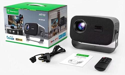 Smartbarry HT12 4K HDR Home Projector with 5G Wi-Fi and Bluetooth on Amazon.ae - Price Tracker